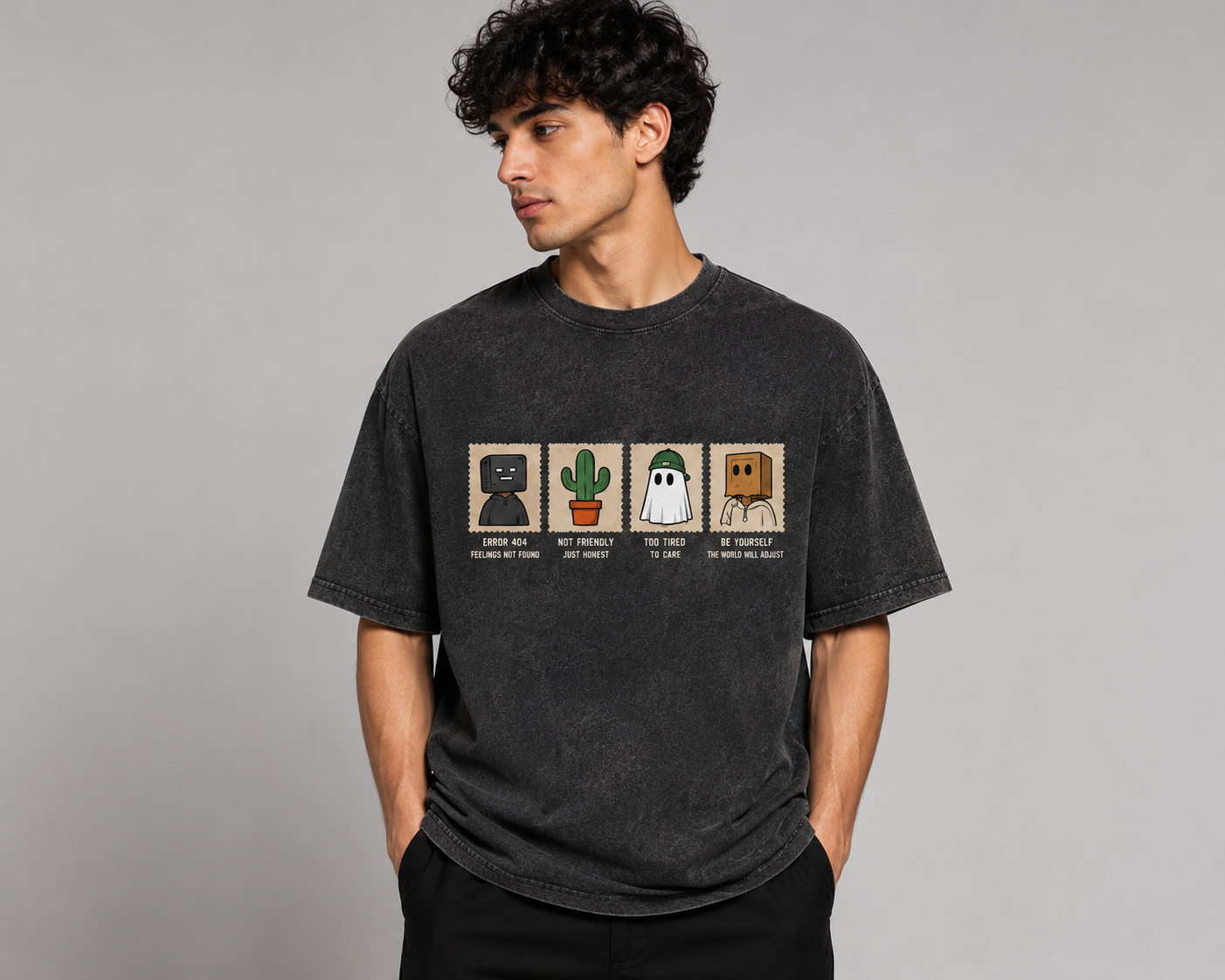 Error 404 Acid Wash T-Shirt